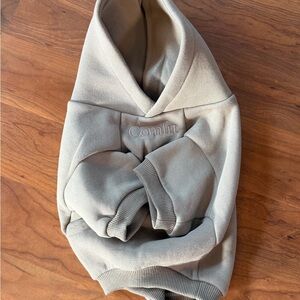 NIB Comfrt Signature Paw Hoodie for Dogs in color Bark Size Med